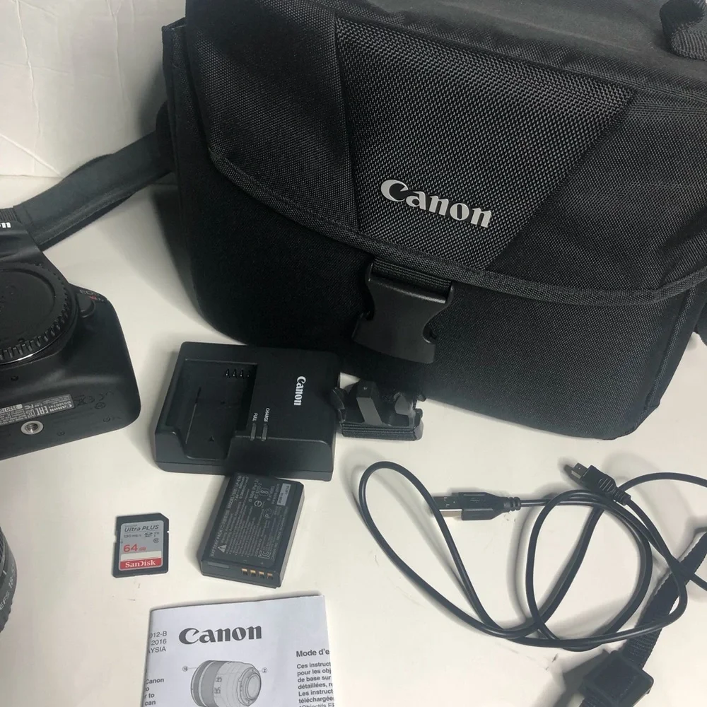 Canon EOS Rebel T7 DSLR Camera with 18-55mm Lens! 24.1 mega pixels!! Camera